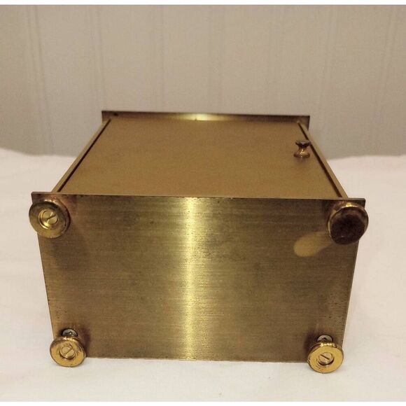 Elgin brass mantle quartz clock not working for parts only - Picture 5 of 7